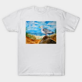 Seagull at the Beach T-Shirt